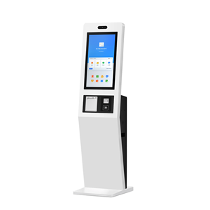 High-Performance Android/Windows Self-Service Kiosk with QR Code & Credit Card Payment | Slim Digital Signage Ordering Terminal
