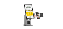 21.5" Android Self-Service Ordering Kiosk with Built-in Printer and Scanner - Interactive Touch Screen Food Ordering Machine for Restaurants & Retail